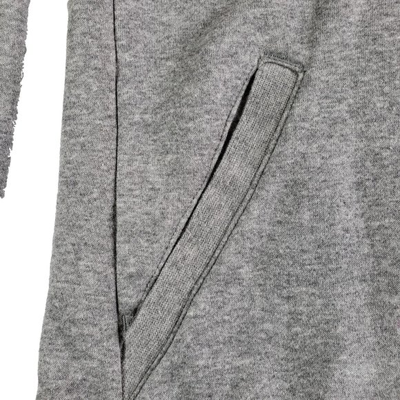 Grey and pink Girls Nike Hooded Sweatshirt - Picture 5 of 7